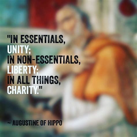 augustine in essentials unity|In essentials, unity. In non.